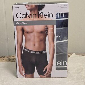 Calvin Klein ~ Long Boxer Briefs ~ Men’s XL ~ Black & Gray ~